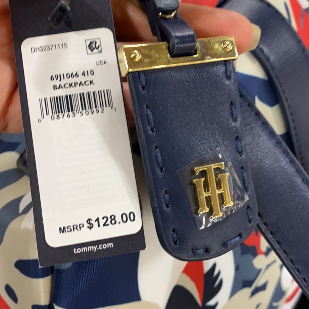 Tommy Hilfiger Julia Tropical Palm Dome Backpack - Picture 7 of 10